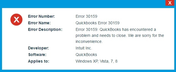 quickbooks Payroll Error 30159