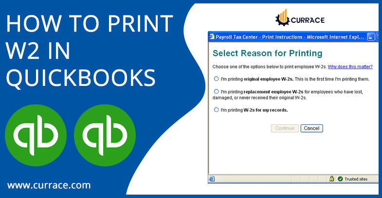 HOW TO PRINT W2 IN QUICKBOOKS