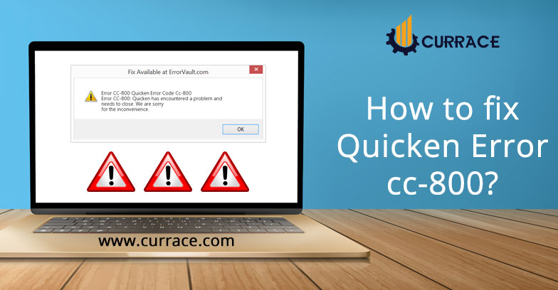 How to fix Quicken Error cc-800?