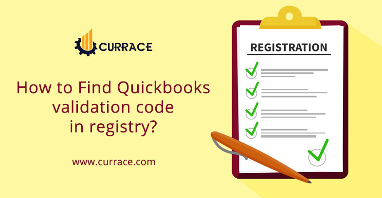 Find Quickbooks validation code in registry?