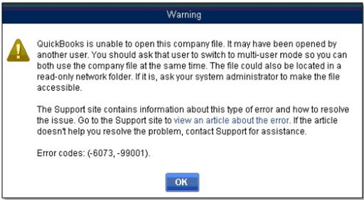 quickbooks error 6073