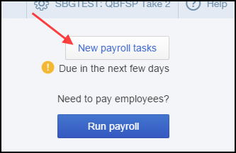 new payroll task