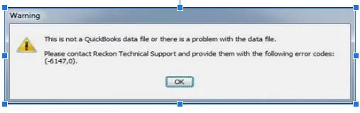 QuickBooks Error 6147