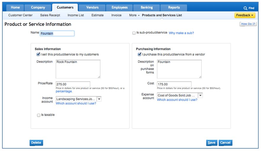 setup jobs for customers